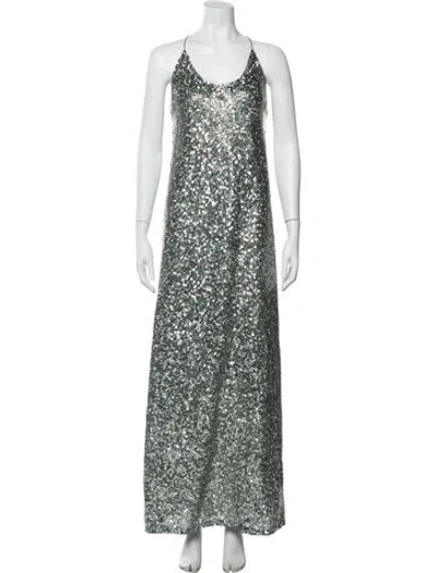 Pre-owned Marc Jacobs Scoop Neck Long Dress In Black