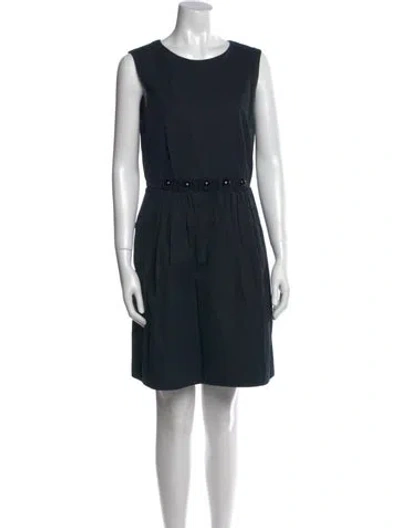 Pre-owned Marc Jacobs Scoop Neck Mini Dress In Black