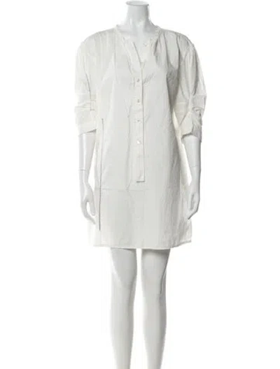Pre-owned Marc Jacobs Scoop Neck Mini Dress In White