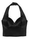 Marc Jacobs Sculpted Halter-neck Top In Black