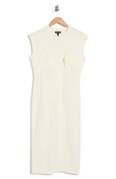 Marc Jacobs Seamed Up Knit Dress In White