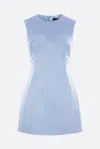 Marc Jacobs Seamed Up Mini Dress In Clear Blue