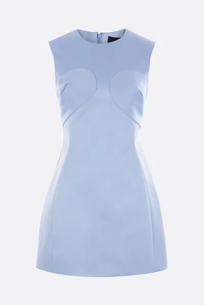 Marc Jacobs Seamed Up Mini Dress In Blue