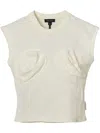 Marc Jacobs Seamed Up Tank Top In 白色