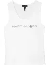 Marc Jacobs White Tank Top With Embroidered Logo In White
