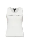 Marc Jacobs White Tank Top With Embroidered Logo In White