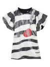 Marc Jacobs Sequin-embellished Striped Dress In Black