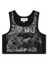 Marc Jacobs Sequin-embellished Tank Top In Black