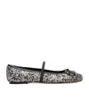 Marc Jacobs The Sequined Sabrina Ballerina Flats In Black