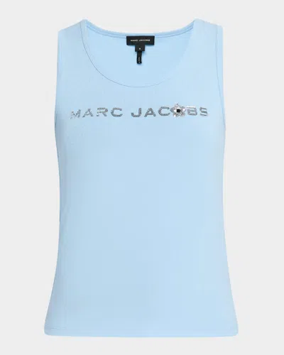 MARC JACOBS SEQUINED DAISY LOGO TANK TOP