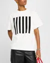 Marc Jacobs T-shirt The Stripe Box Tee In White