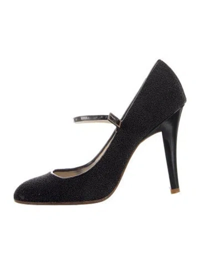 Pre-owned Marc Jacobs Sequins D'orsay Pumps In Black