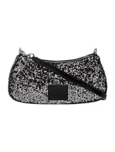 Pre-owned Marc Jacobs Sequins Shoulder Bag In Black