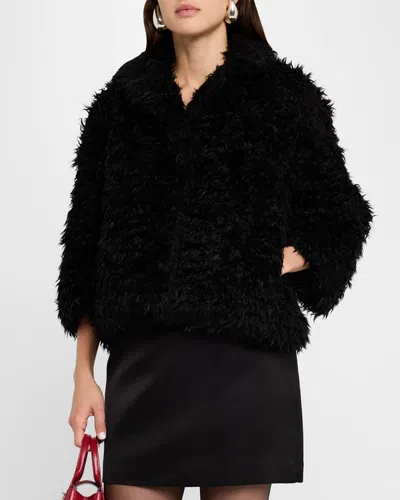 MARC JACOBS SHAGGY FAUX-FUR LADY JACKET