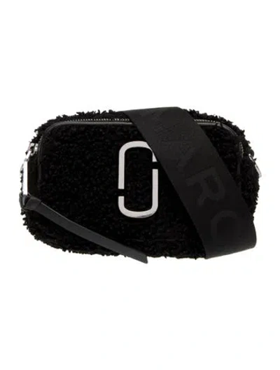 Pre-owned Marc Jacobs Shearling Crossbody Bag In Black