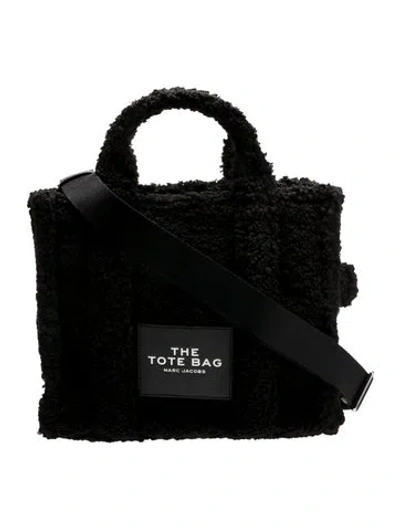 Pre-owned Marc Jacobs Shearling Messenger Bag In Black