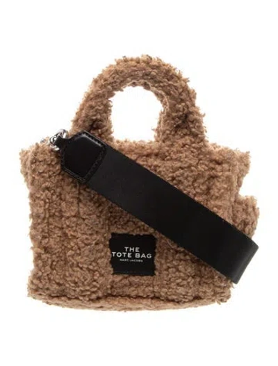 Pre-owned Marc Jacobs Shearling Messenger Bag In Neutral