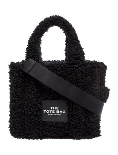 Pre-owned Marc Jacobs Shearling Shoulder Bag In Black