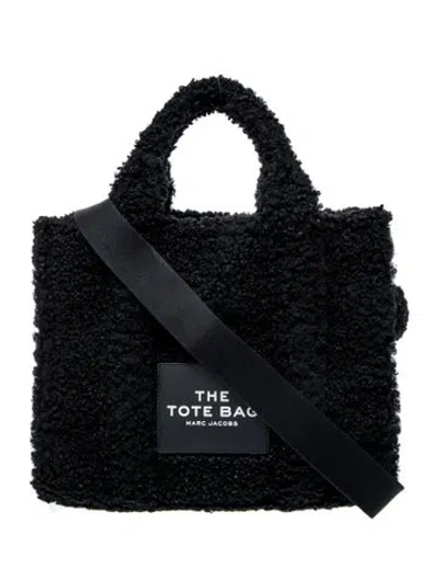 Pre-owned Marc Jacobs Shearling Top Handle Bag In Black