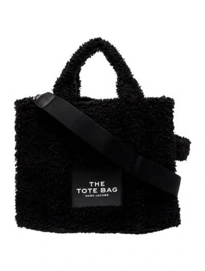 Pre-owned Marc Jacobs Shearling Top Handle Bag In Black