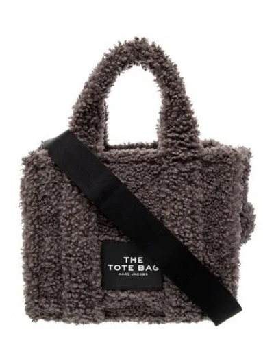 Pre-owned Marc Jacobs Shearling Top Handle Bag In Gray