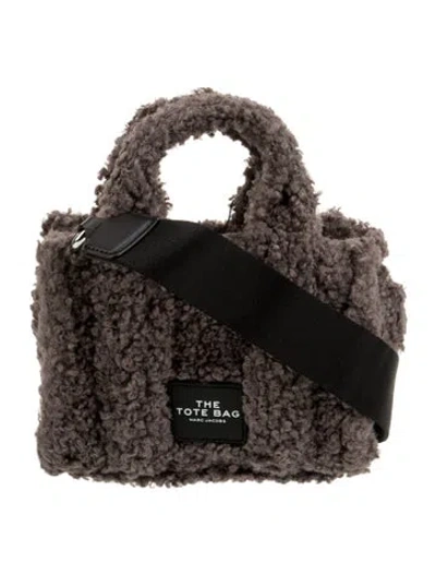 Pre-owned Marc Jacobs Shearling Top Handle Bag In Gray