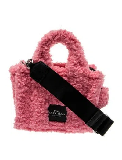 Pre-owned Marc Jacobs Shearling Top Handle Bag In Pink