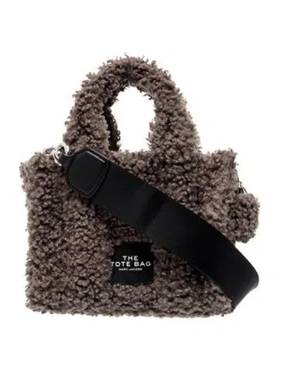 Pre-owned Marc Jacobs Shearling Top Handle Bag In Purple