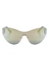 Marc Jacobs Shield-frame Sunglasses In Black