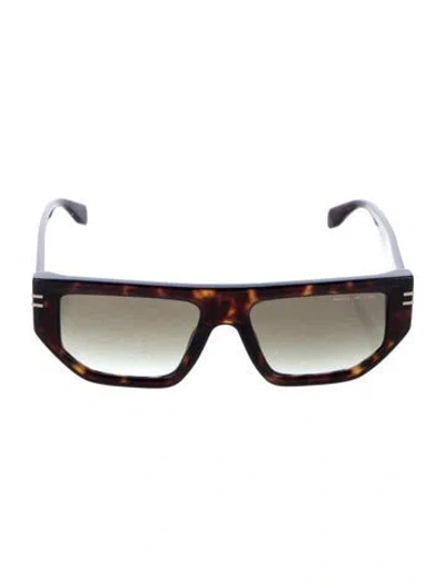Pre-owned Marc Jacobs Shield Gradient Sunglasses In Black