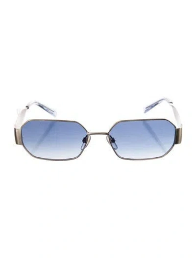 Pre-owned Marc Jacobs Shield Gradient Sunglasses In Gold