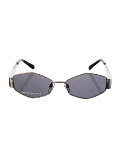 Pre-owned Marc Jacobs Shield Tinted Sunglasses In Black