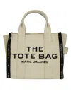 Marc Jacobs The Small Tote Cotton Canvas Bag In Beige