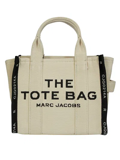 Marc Jacobs The Mini Tote Cotton Canvas Bag In Beige