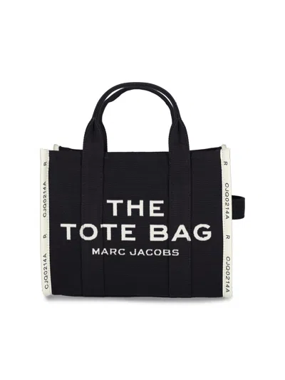 Marc Jacobs Shopping 'the Jacquard Medium Tote' In Black