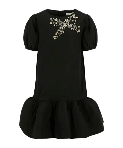 Marc Jacobs Kids' Short Sleeve Dress In Black