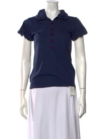 Pre-owned Marc Jacobs Short Sleeve Polo In Blue