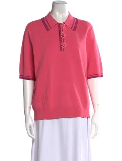 Pre-owned Marc Jacobs Short Sleeve Polo W/ Tags In Pink