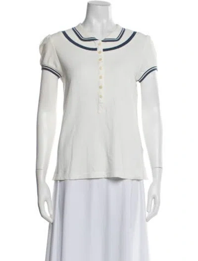 Pre-owned Marc Jacobs Short Sleeve Polo In White