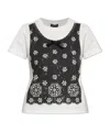 Marc Jacobs Top-print Cotton T-shirt In Black