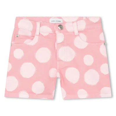 Marc Jacobs Kids' Shorts Con Stampa In Pink