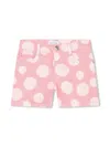 Marc Jacobs Polka-dot Print Cotton-blend Shorts In Pink