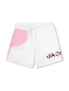 Marc Jacobs Logo-print Organic Cotton-blend Shorts In White