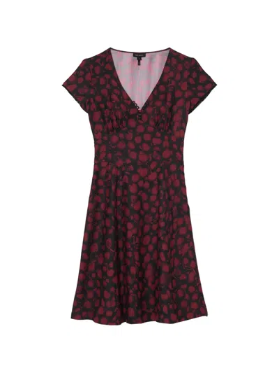 Marc Jacobs Short-sleeve Midi Dress In Black