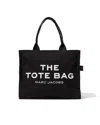 Marc Jacobs Shopper The Large Black Canvas Tote In Black