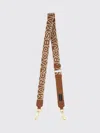 Marc Jacobs Shoulder Bag In Fabric With Jacquard Logo In Brown