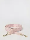 Marc Jacobs Shoulder Bag In Fabric With Jacquard Logo In Pink