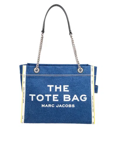 Marc Jacobs Shoulder Bag Made Of Denim Fabric In Blue