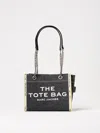 Marc Jacobs Sac Cabas The Denim Chain Micro Tote Bag In Black