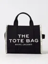 Marc Jacobs The Tote Bag In Canvas With Embroidered Logo In Black